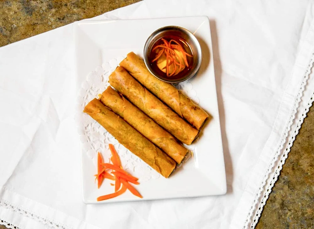 Deep-Fried Pork Spring Rolls at Golden Bell Richmond
