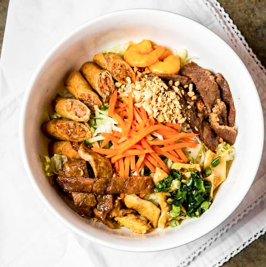 Super Bowl combination noodle soup at Golden Bell Richmond Calgary
